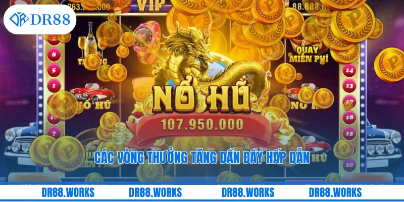 Các vòng thưởng tăng dần đầy hấp dẫn