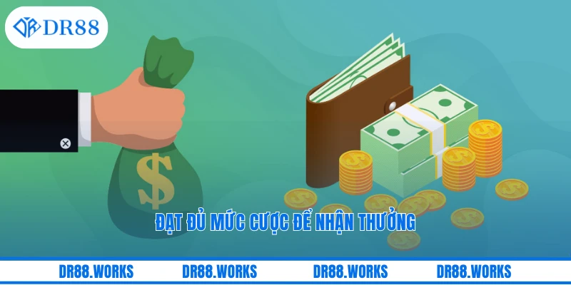 Đạt đủ mức cược để nhận thưởng